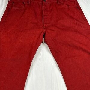 Levi's Men's Straight Red Denim Jeans